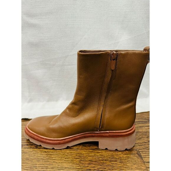 VINCE Remi Leather Moto Ankle Booties - Picture 8 of 15